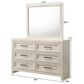 Crown Mark Lorriane 5-Piece King Bedroom Set in White, , large