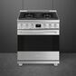 SMEG 4.56 Cu. Ft. Freestanding Dual Fuel Range in Stainless Steel, , large