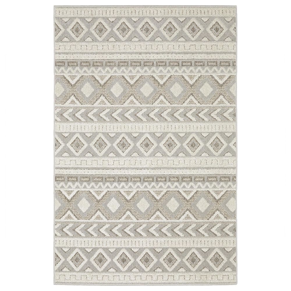 Oriental Weavers Tangier TAN06 3"3" x 5" Grey Area Rug, , large