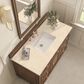 James Martin Vanities Lorelai 48" Single Vanity in Mid-Century Walnut with 3 cm Eternal Marfil Quartz Top, , large