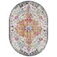 Surya Harput HAP-1000 6"7" x 9" Oval Saffron and Gray Area Rug, , large