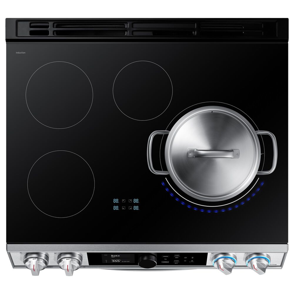 Samsung 6.3 Cu. Ft. Slide-In Dual Door Induction Range with Wi-Fi and Air Fry in Stainless Steel, , large