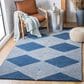 Safavieh Micro-Loop MLP618N 8" x 10" Navy and Ivory Area Rug, , large