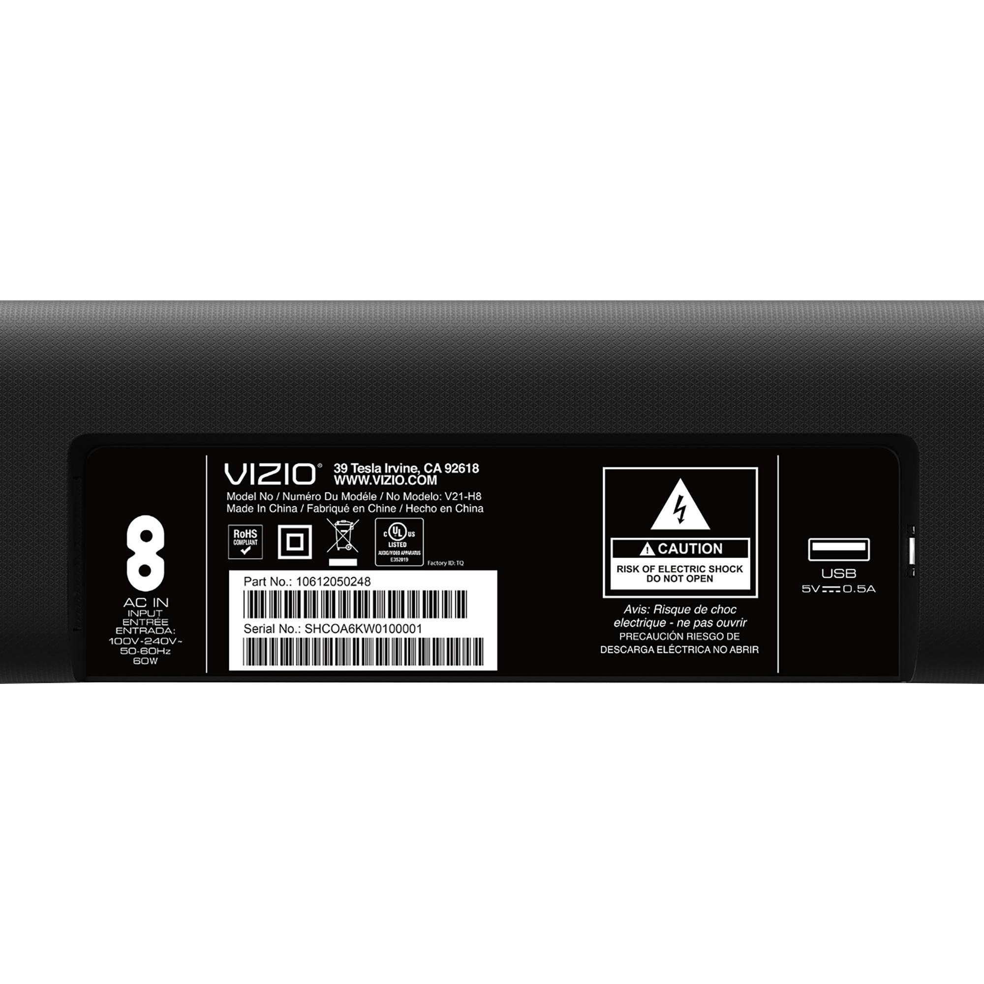 Soundbar vizio 2.1 2025