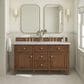 James Martin Vanities Lorelai 60" Double Vanity in Mid-Century Walnut with 3 cm Eternal Jasmine Pearl Quartz Top, , large