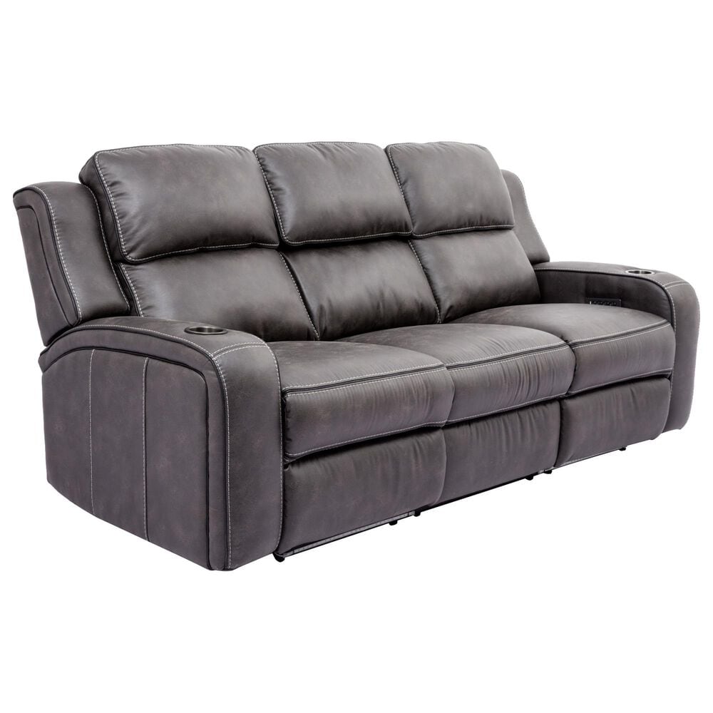Oxford Furniture 2-Piece Power Reclining Living Room Set in Cowboy Granite, , large