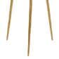 Maple and Jade Accent End Table with Metal Tripod Legs and Zig-Zag Detail in Matte Green and Satin Gold, , large