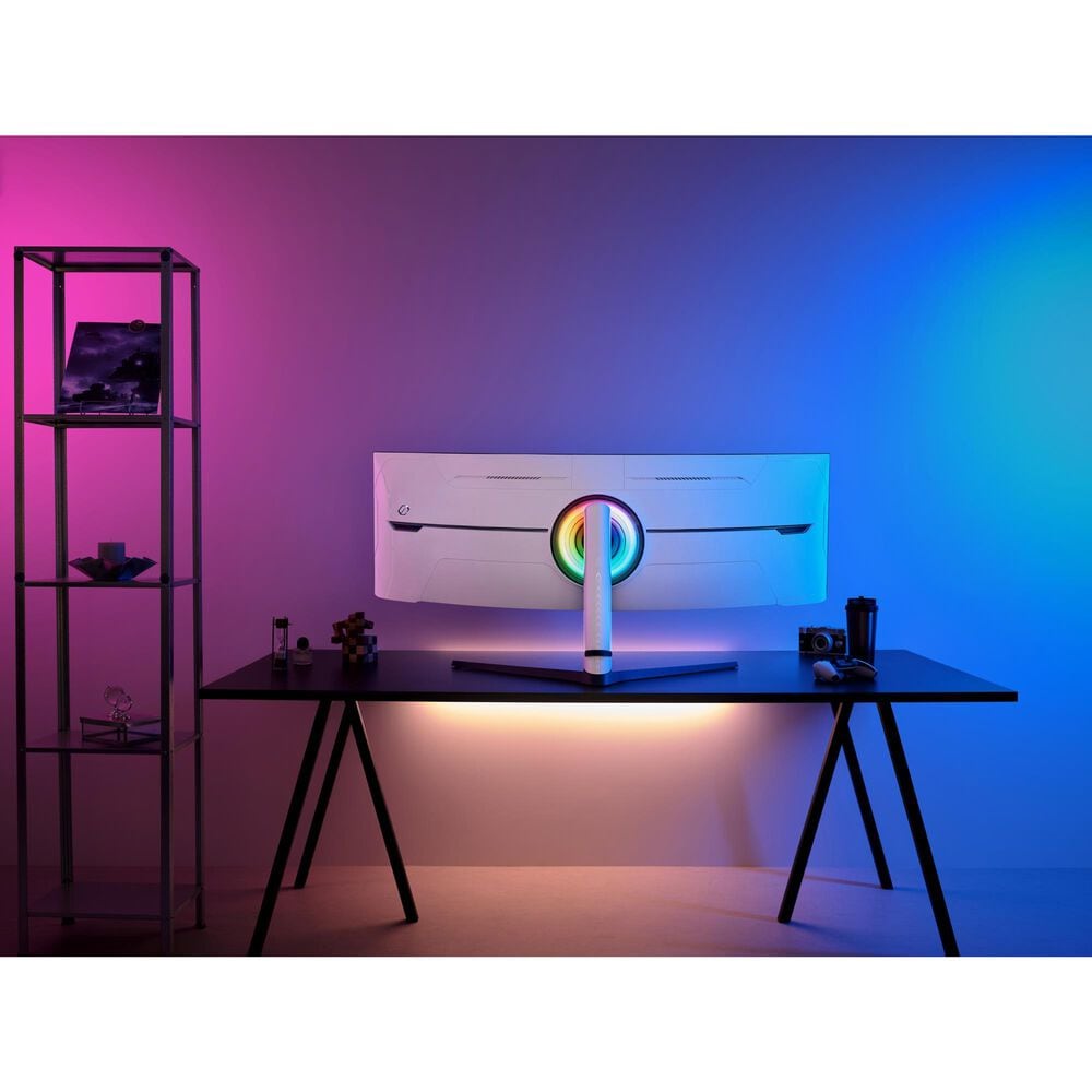 Samsung Odyssey 57" Neo G9 Dual 4K Curved Ultrawide Gaming Monitor in Black, , large