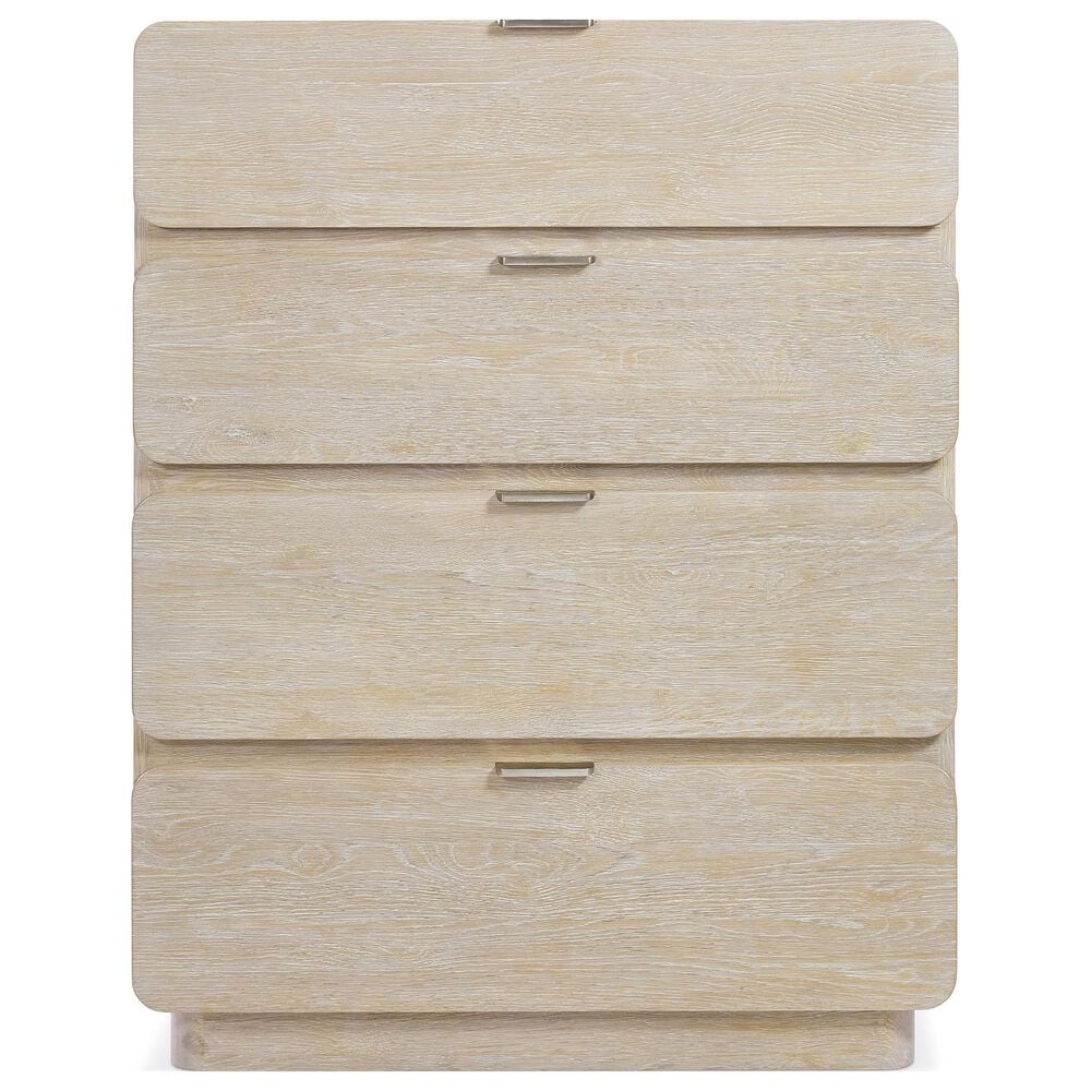 Bernhardt Antibes 5-Piece King Upholstered Panel Bedroom Set in Roz with USB Ports, , large