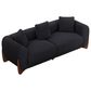 Morden Fort Cloud Boucle Stationary Sofa in Black, , large