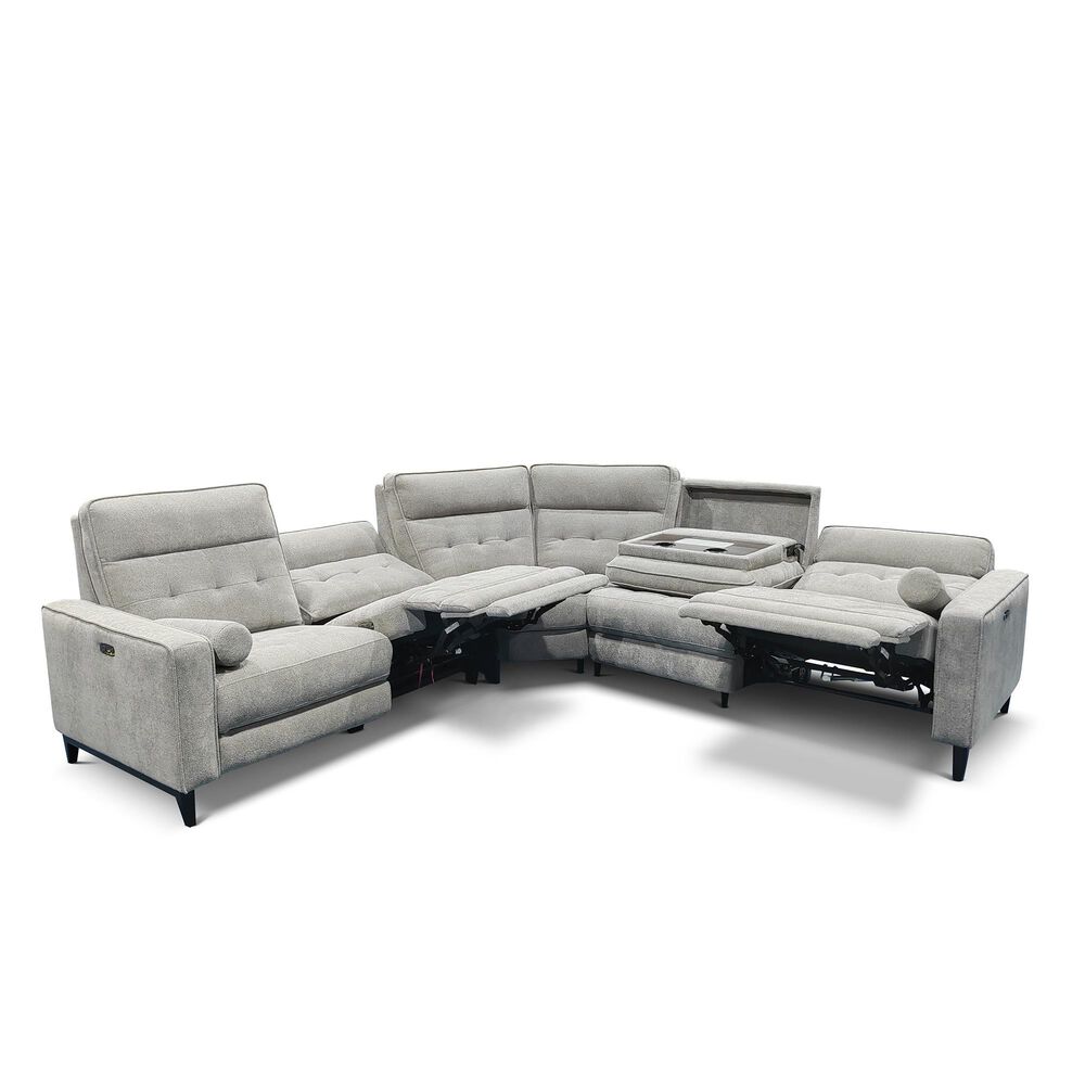 Other 5Piece Power Reclining LShaped Sectional with Power Headrest in