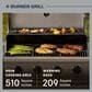 Tytus Anaheim and Emberwood 3-Piece Modular Duo with Gas Tabletop Pizza Oven in Gunmetal Gray, , large