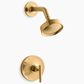 Kohler Purist Rite-Temp Shower Trim Kit with Lever Handle in Vibrant Brushed Moderne Brass, , large