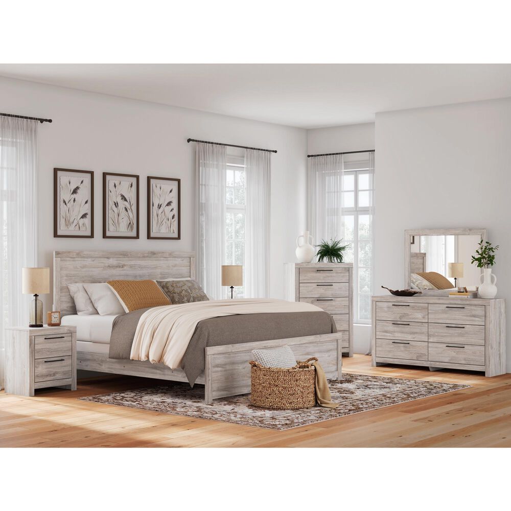 Ashley Broachmyn King Panel Bed in Gray, , large