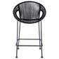 Armen Living Acapulco Patio Bar Stool in Black, , large
