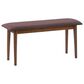 CorLiving Branson Dining Bench in Warm Walnut/Brown, , large