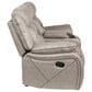 Steve Silver Tyson Manual Reclining Glider Console Loveseat in Grey, , large