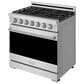 Thor Kitchen Gordon Ramsay Series 36" Professional Gas Range in Stainless Steel, , large