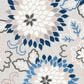 Safavieh Cabana 6"7" Round Grey and Blue Area Performance Rug, , large
