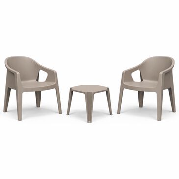 Zentro Living 3-Piece Bistro Set in Taupe, , large