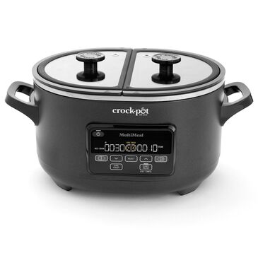 Crock-Pot 7.4-Quart MultiMeal Multicooker and Programmable Slow Cooker in Speckled Black, , large