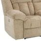 Ashley Tip-Off Power Reclining Loveseat with Adjustable Headrest in Wheat, , large