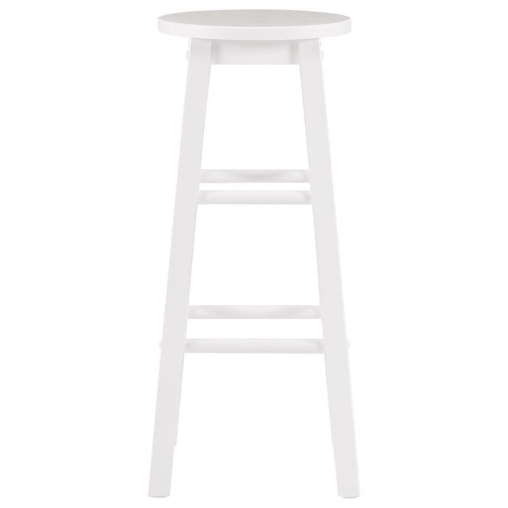 Linon Home Decor Abby 29" Bar Stool in White, , large