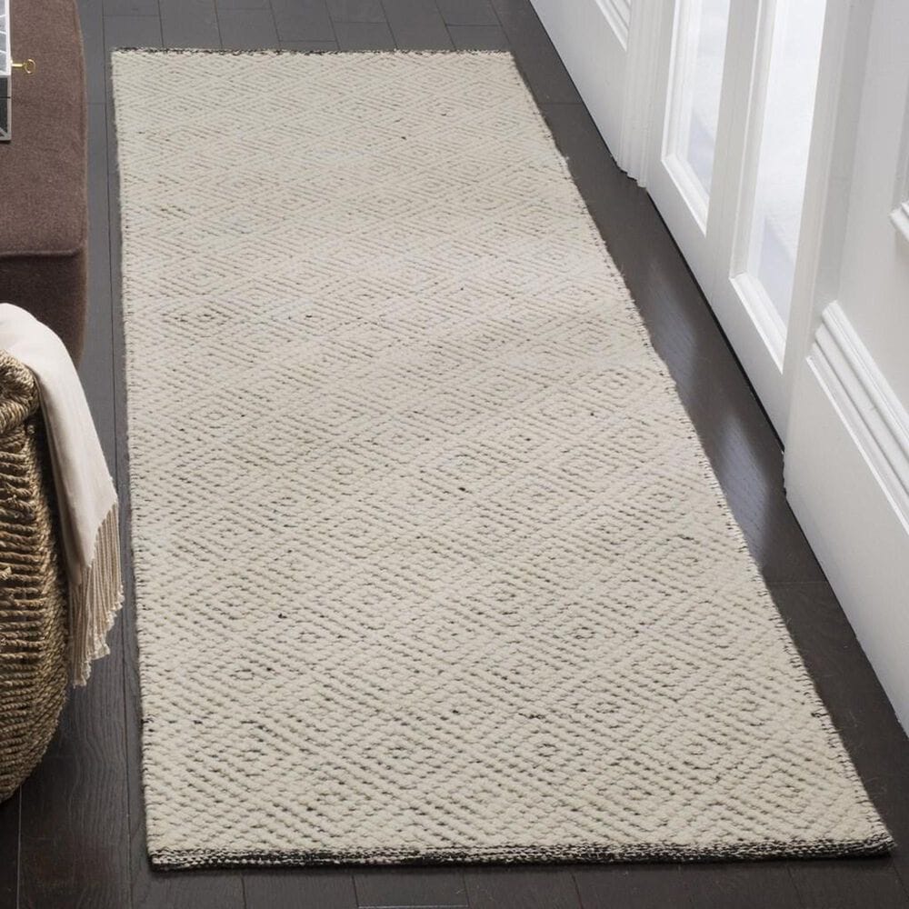 Safavieh Natura NAT503A 2&#39;3&quot; x 12&#39; Ivory and Light Grey Runner, , large