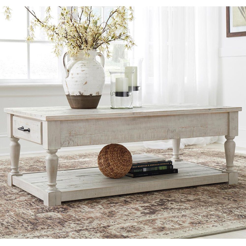 Signature Design by Ashley Shawnalore Rectangular Coffee Table in