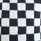 Sunday Citizen Checkerboard 20" Square Throw Pillow in Midnight and Clear White, , large