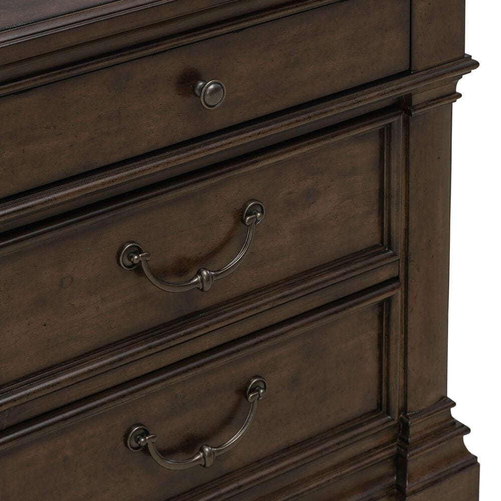 Belle Furnishings Arden Road 3-Drawer Nightstand with Charging Station in Satin Cherry, , large