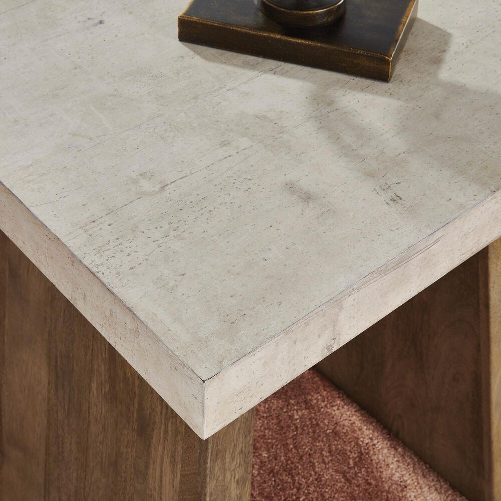 Ashley Brendalhouse Square End Table in Light Brown, , large