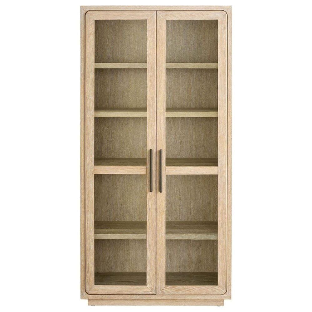 Furniture Worldwide Modern 2-Door Display Cabinet in Light Desert, , large