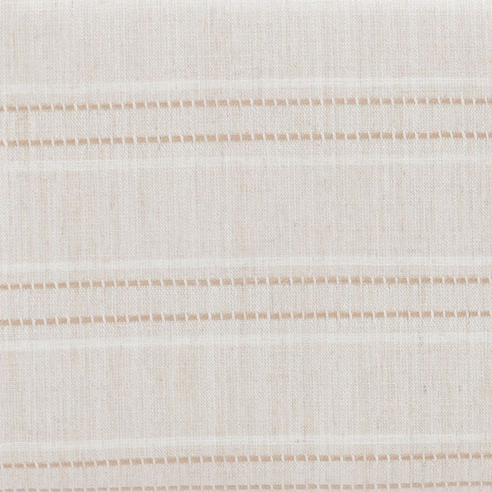 Linon Home Decor Claridge Counter Stool with Striped Beige Cushion in Rustic Brown, , large