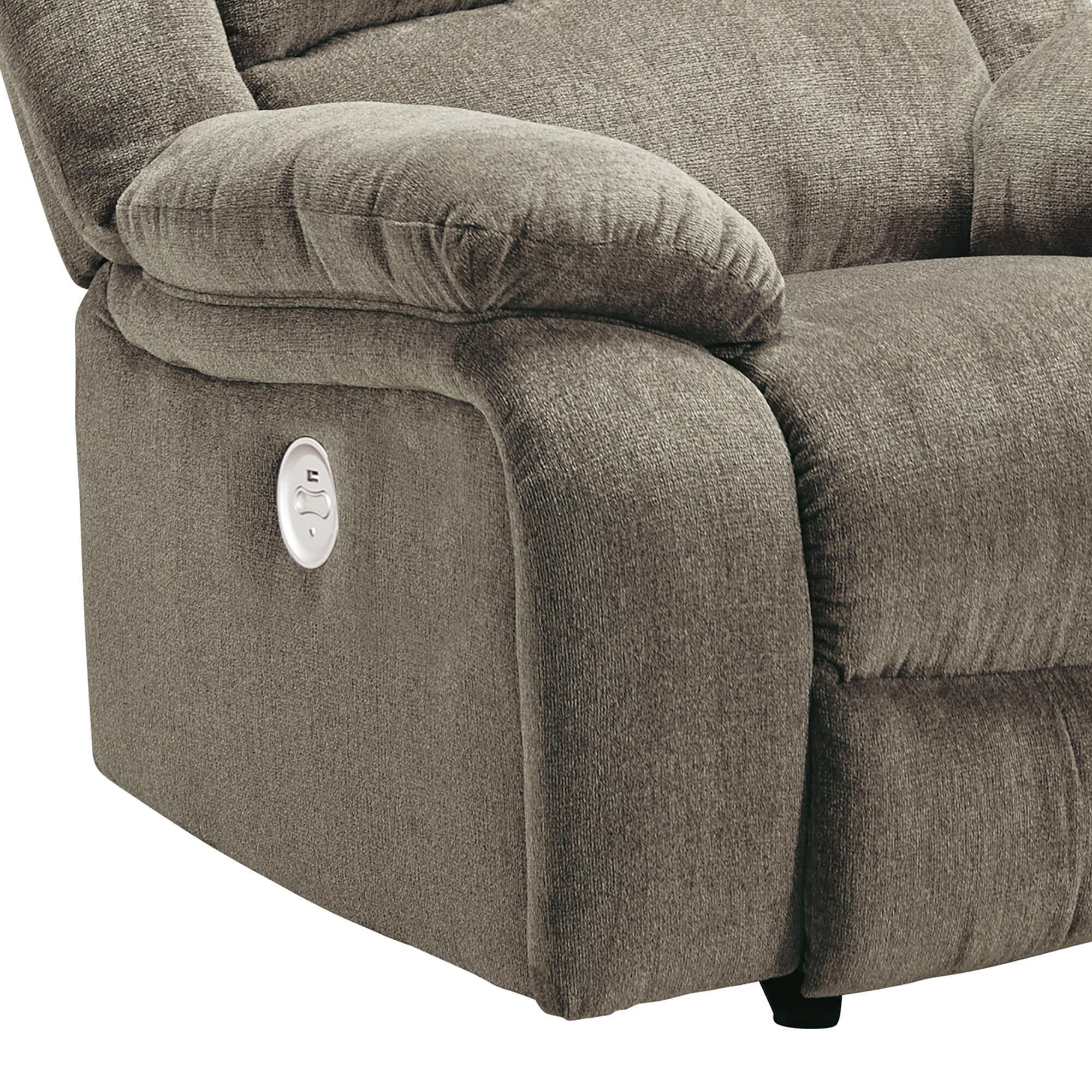 Signature Design by Ashley Draycoll Power Recliner in Pewter NFM