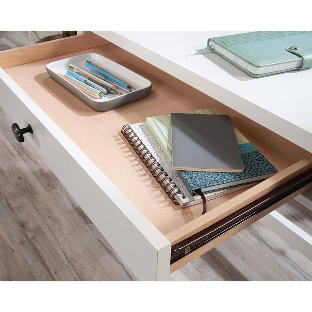 Sauder County Line Writing Desk in Soft White, , large
