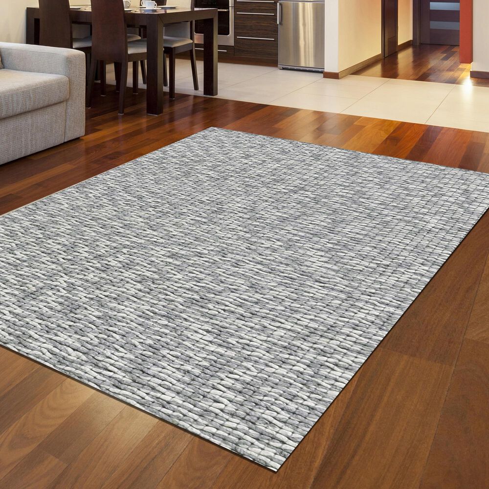 Radici USA Bellissima Chevron 10&#39; x 14&#39; Silver Area Rug, , large