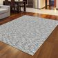 Radici USA Bellissima Chevron 10" x 14" Silver Area Rug, , large