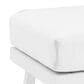 Linon Home Decor Holland Patio Ottoman in White, , large