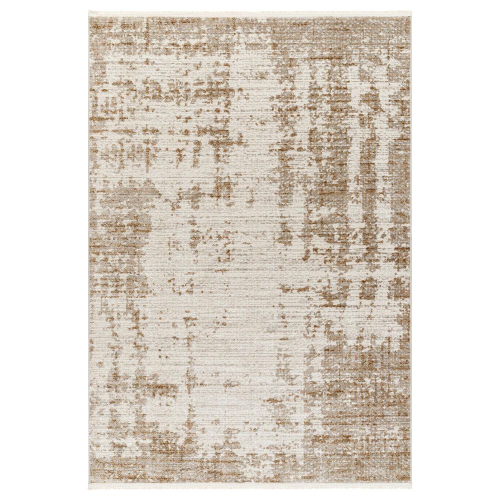 Surya Masha 6"7" x 9" Ivory, Gray, Cream, Light Brown and Brown Area Rug, , large