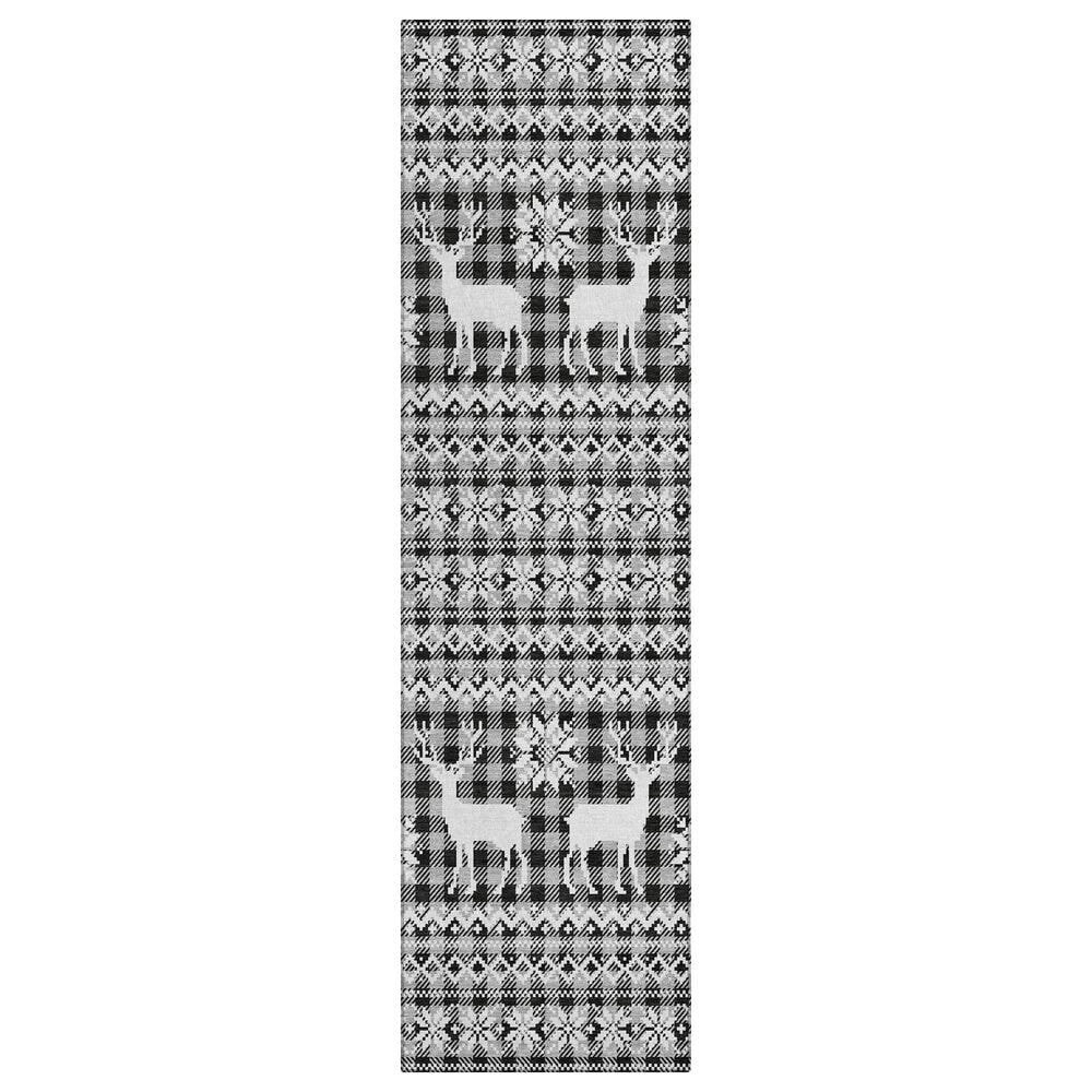 Dalyn Rug Company Wonderland WN28 2"3" x 7"6" Gray Indoor/Outdoor Runner, , large