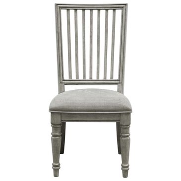 Chapel Hill Madison Ridge Slat Back Side Chair in Gray, , large