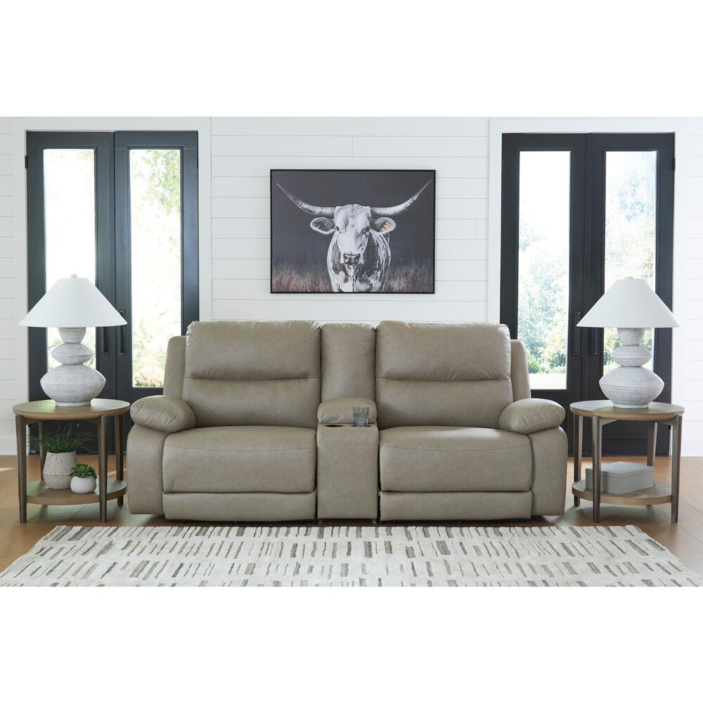 Ashley Narwhal Place 3-Piece Power Reclining Symmetrical Sectional with Storage Console in Pebble, , large