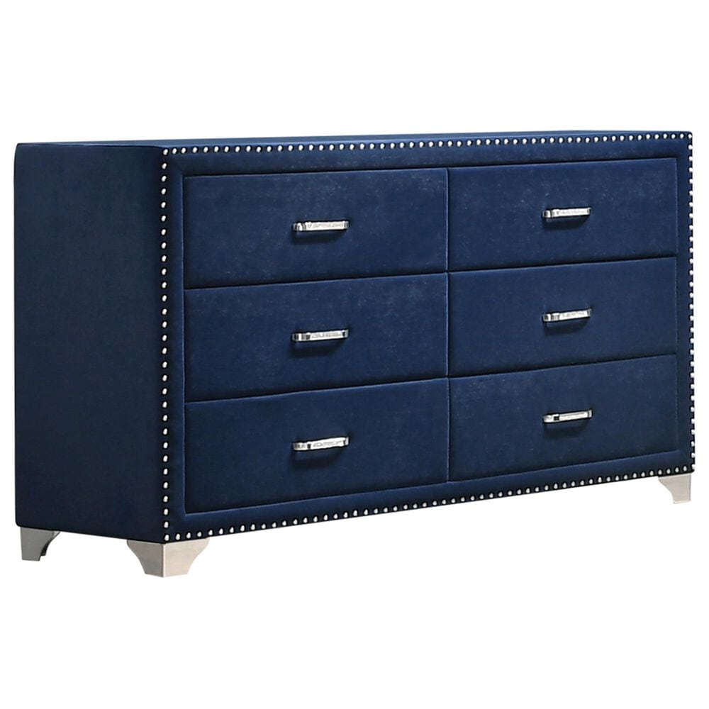 Pacific Landing Melody 6 Drawer Dresser in Pacific Blue, , large