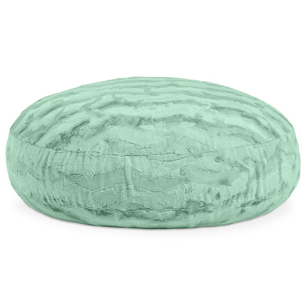 Jaxx Lil" Cuddler Cocoon Jr Kids Faux Fur Bean Bag Lounger in Spearmint Green, , large