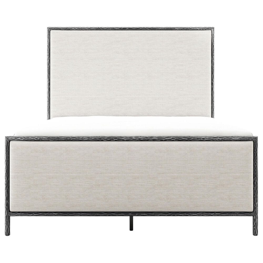 Furniture of America Lalia Queen Upholstered Panel Bed with Padded Headboard in Matte Grey, , large
