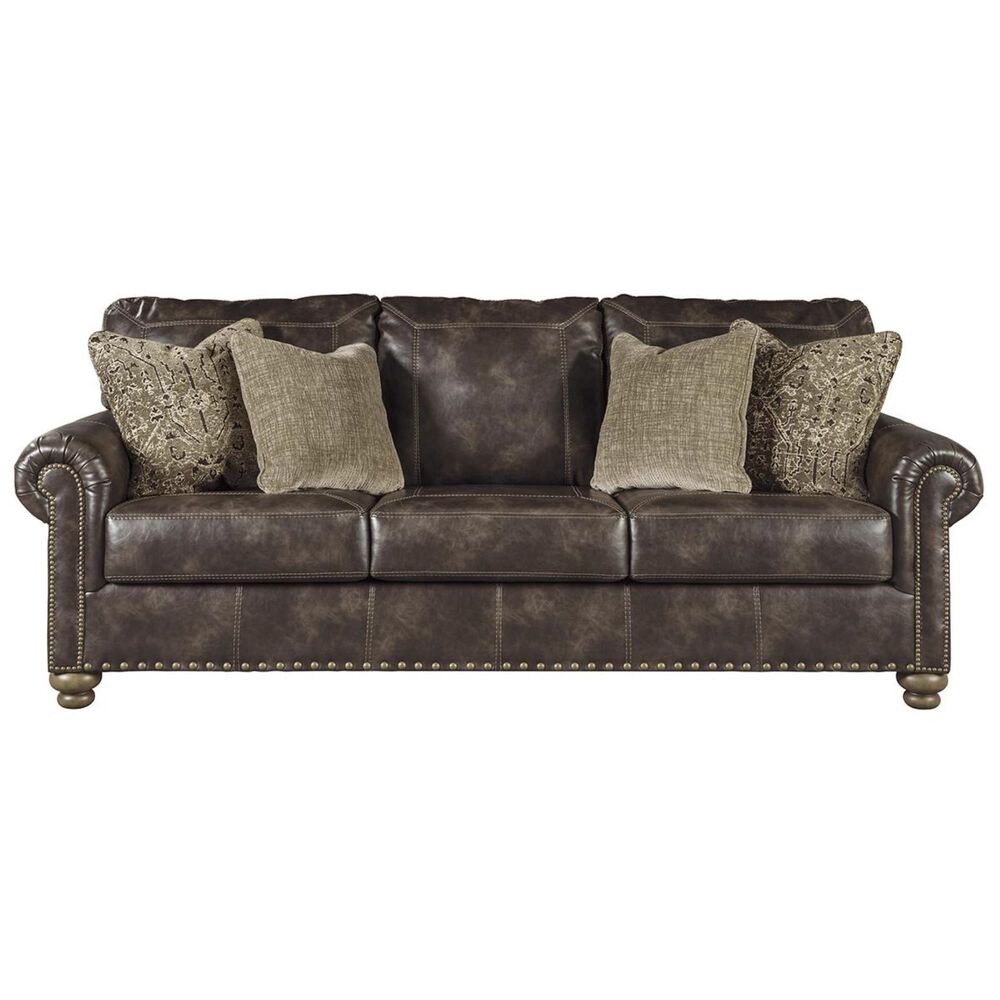 Signature Design by Ashley Nicorvo Sofa in Coffee Nebraska Furniture Mart