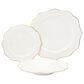 Godinger Silver Arendale New Bone 12-Piece Dinnerware Set in White and Gold, , large