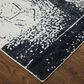 Feizy Coda 8927F 3"6" x 5"6" Black and White Area Rug, , large