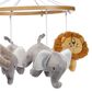 Lambs and Ivy Jungle Adventure Musical Baby Crib Mobile in Gray, Taupe and White, , large